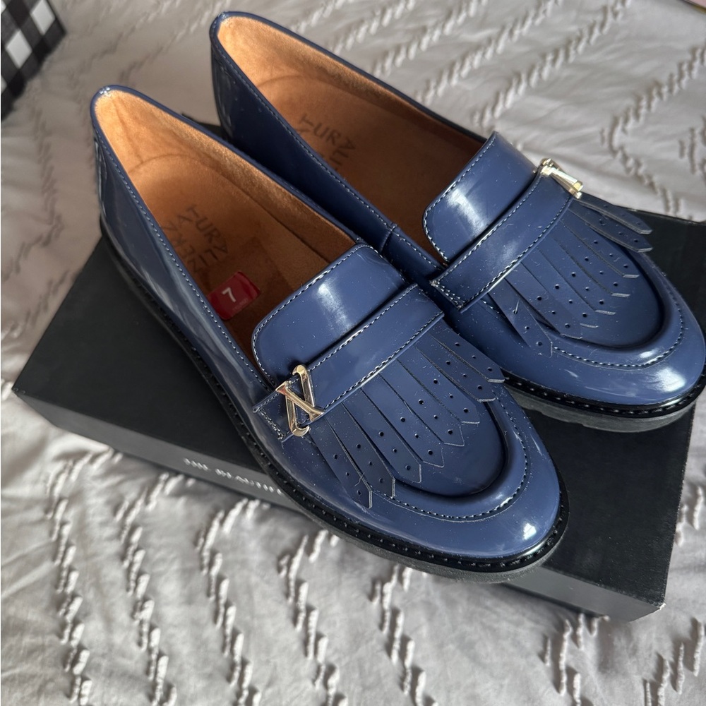 Naturalizer Women Blue Loafers